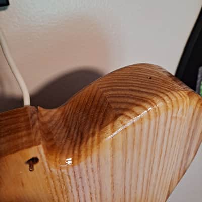 Unbranded Tele style body, Tung oil finish, Solid Ash, chambered body image 8