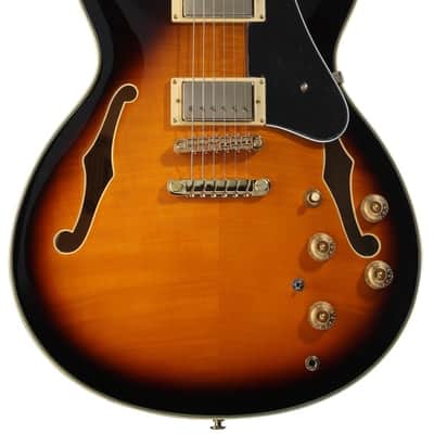 Ibanez John Scofield Signature JSM10 - Vintage Yellow Sunburst image 2