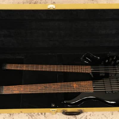 Muckelroy Custom Doubleneck Headless Bass 6-string Fretless 4-string Fretted 2016 Black *Video* image 22