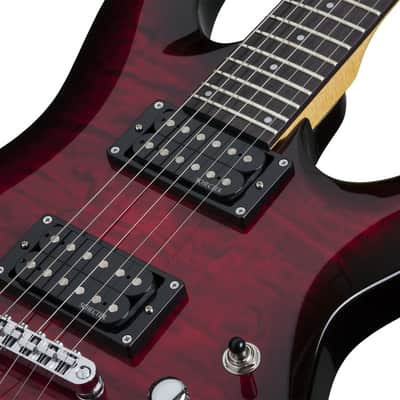 Schecter C-6 Plus - See-Thru Cherry Burst (447) image 6