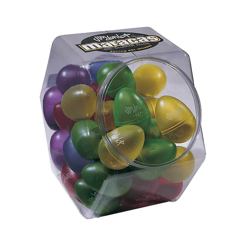 Dunlop 9102 Bocal de 36 shakers en forme d'oeuf multicolores image 1
