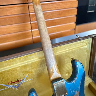 Fender Fender Custom Shop Wild West Guitars 25th Anniversary 1960 Stratocaster Heavy Relic 2024 - Lake Placid Blue image 15