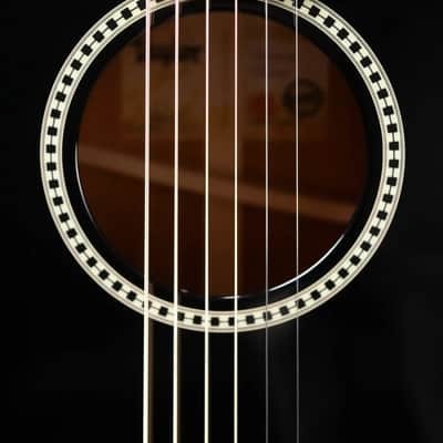 Taylor Custom Shop 2024 Grand Concert 12-Fret Acoustic/Electric - Black Top Mahogany/Mahogany with Hardshell Case image 16