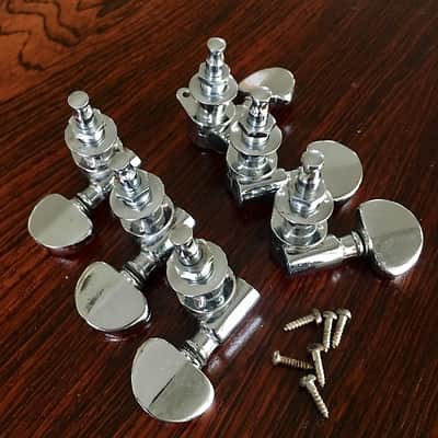 Grover Pat pend PAF rotomatic Milk Bottle Tuners Les Paul Es-335 Original Vintage 1960 chrome image 3