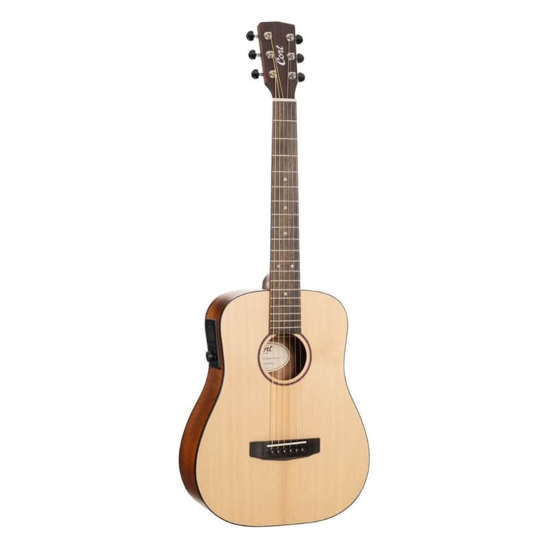 Cort Earth GO HyVibe 3/4 Dreadnought Acoustic-Electric Guitar Natural w/Gig Bag image 1