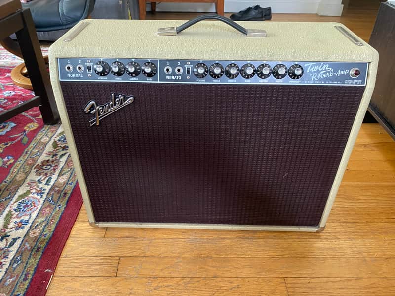 Fender '65 Twin Reverb Reissue Limited Edition – Blonde Tolex / Oxblood Grille image 1
