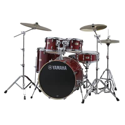 Yamaha Stage Custom Birch 5pc Drum Set w/22" BD Cranberry Red image 1