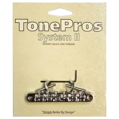 TonePros ABR-1 Tuneomatic Bridge (Notched Saddles) Chrome AVR2P-C
