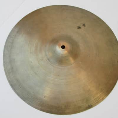Avedis Zildjian Cymbal “Factory Second “ " S Stamp” 14” 1950’s? Hi Hat Bottom? 1258 Grams “Good” image 4