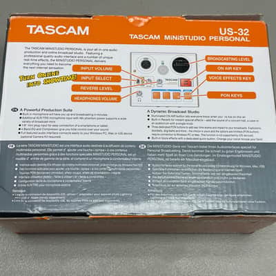 TASCAM MiniSTUDIO Personal US-32 USB Audio Interface 2010s - Black image 9