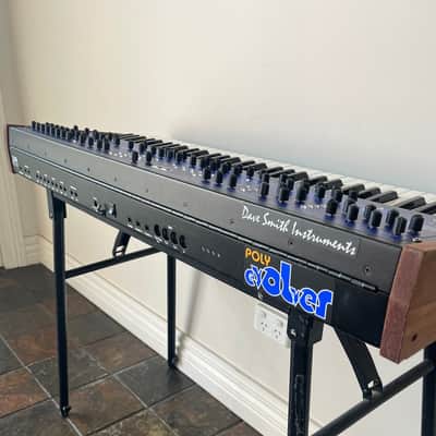 Dave Smith Instruments Poly Evolver 61-Key 4-Voice Polyphonic Synthesizer 2005 - 2011 - Blue with Wood Sides image 9