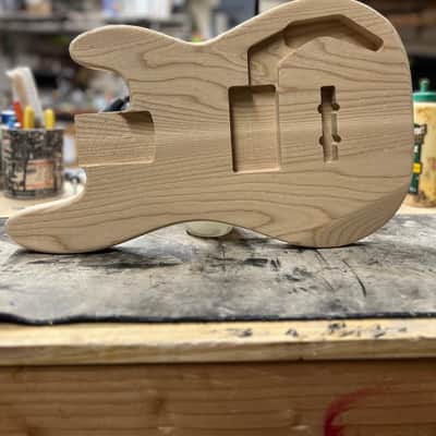 Madlad Instruments Ash "Cody Route" Precision Bass PBass Style Body (custom made with pride in north Texas) - Unfinished image 3