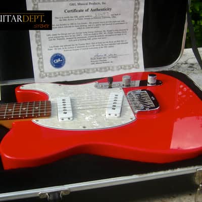 ♚MINT♚ 2006 G&L Leo Fender American ASAT Special TELECASTER USA ♚ FULLERTON RED ♚ Mother Pearl image 5