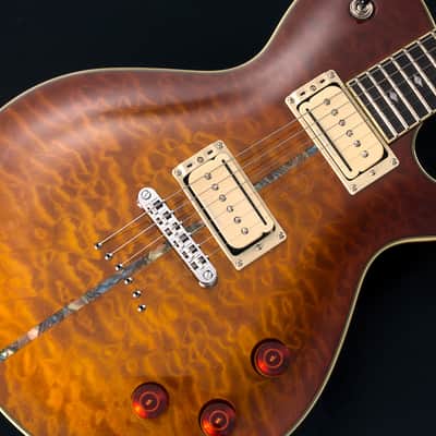 Michael Kelly Mod Shop Patriot Instinct Duncan, Scorched, Quilt MapleTop, Mahogany Body image 2