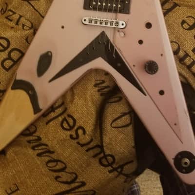Epiphone Flying V Left Handed/Right Handed Project Guitar Champagne Pink image 12