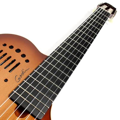 Godin Multiac Grand Concert Duet Ambiance Nylon Lightburst B Stock image 6
