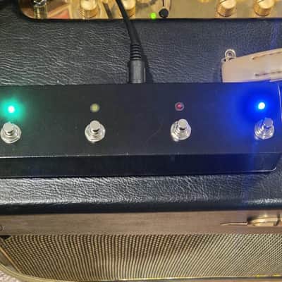 Custom Crate Footswitch for Crate BV150 BV300 BV150HB BV300HB RFX-200S VTX-200S BVFS4 4-Button Handwired with 15-Foot Cable - 5-Pin DIN image 1