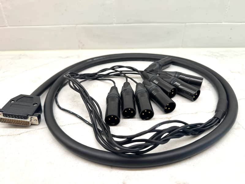 Premium DB25 to 8 XLR Male Analog Snake 6ft – Mogami 2932 / Neutrik – Like New image 1