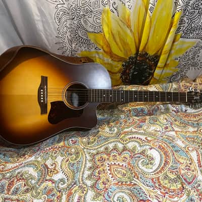 Seagull Entourage Autumn Burst CW QIT Acoustic Electric Guitar image 1
