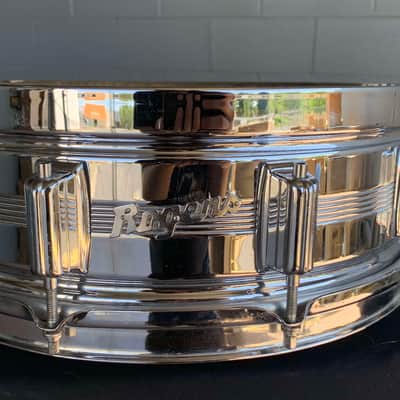 Vintage 60's Rogers Dynasonic 5x14 Snare Drum (Missing Parts) image 2