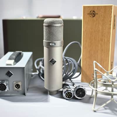 Vintage Neumann U47 Replica M7 Capsule Telefunken EF14 Tube + PSU & Shock Mount Boxed image 2