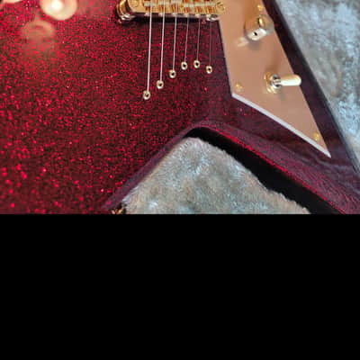 ESP LTD KH-V Kirk Hammett Signature 2023 - Present - Red Sparkle image 6