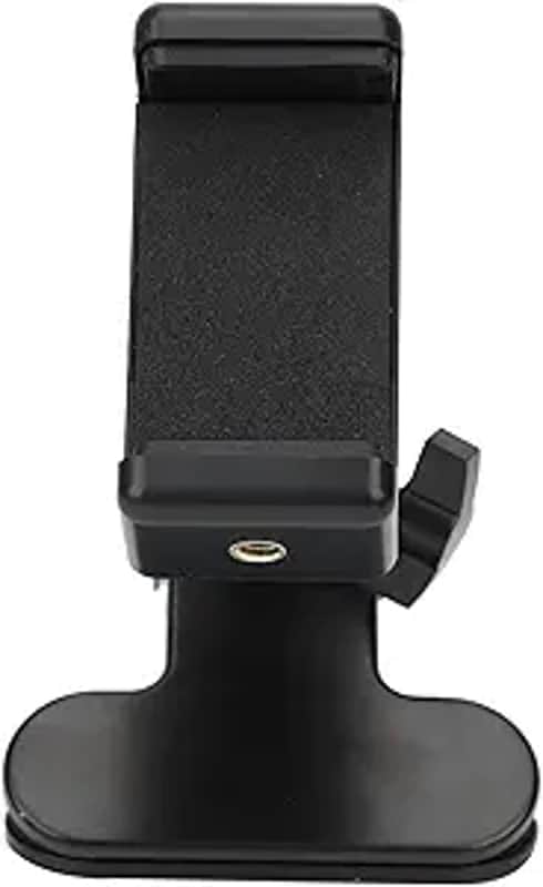 Guitar Bass Head Phone Holder Guitar Head Clip 360° Rotating Smartphone Guitar Headstock Phone Clamp Clip Mount for Live Broadcast Teaching Video Recording image 1
