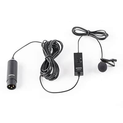 Movo LVM-XLR1 Self-Powered XLR Omnidirectional Lavalier Microphone for Mixers, Recorders, Camcorders image 6