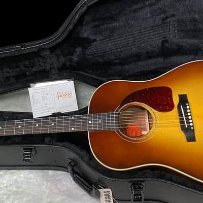 NEW! Gibson Custom Shop J-45 Koa Carpathian Spruce Acoustic-Electric Guitar - Honeyburst - Authorized Dealer - 4.4lbs - G06396 image 14
