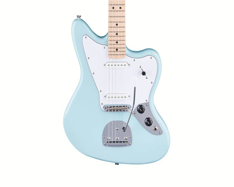 Fender Squier FSR Affinity Series Jaguar Maple Fingerboard White