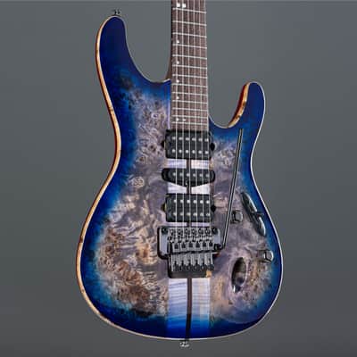 Ibanez Premium S1070PBZ-CLB Cerulean Blue Burst - Electric Guitar image 4