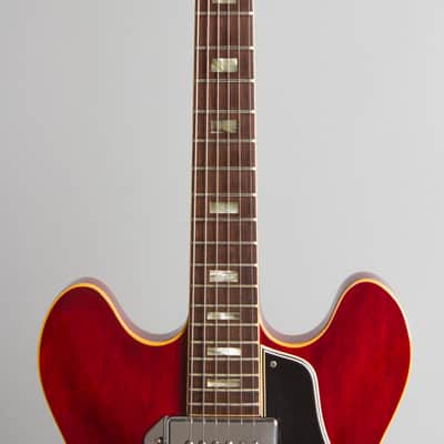 Gibson ES-330TDC Thinline Hollow Body Electric Guitar (1966), ser. #400312, original black hard shell case. image 8