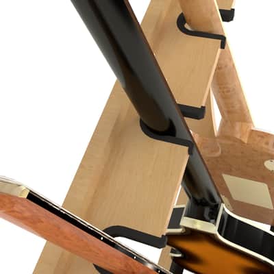 6 Guitar Stand for Acoustics & Electrics - The VersaRack™ | Nitro Safe Hardwood Rack | Made in U.S.A. image 6