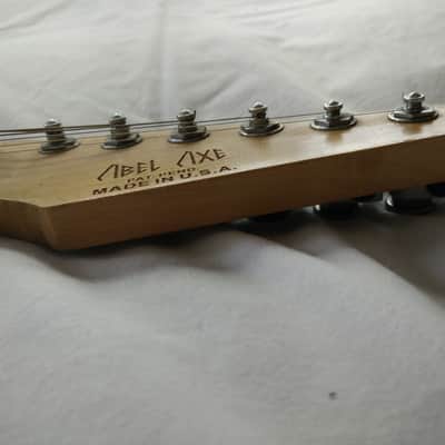 Abel Axe Strat-type body with holes  1994 - 1996 Silver image 8