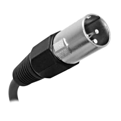 6 Pack of 2 Foot White XLR to XLR Patch Cables PA/DJ Mic Cords image 3