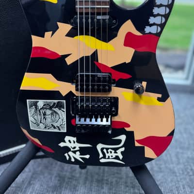 2013 ESP LTD GL-200K George Lynch Signature - Black with Kamikaze Graphic image 3