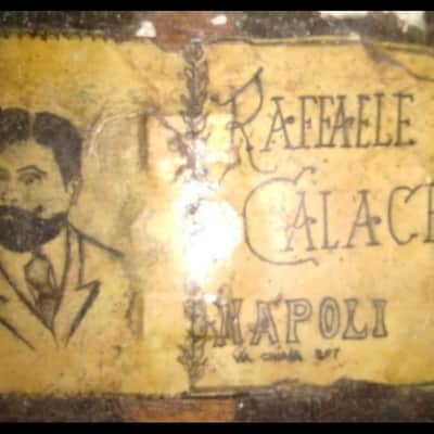 Raffaele Calace Italian folk guitar 1890 - Natural Wood! image 8