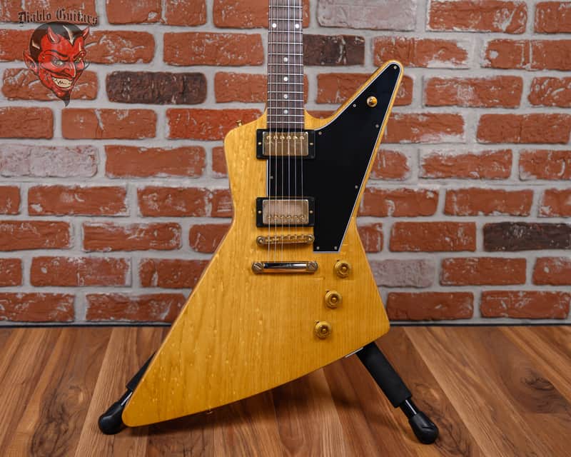 Gibson Custom Shop ‘58 Korina Explorer Black Guard Reissue Natural 2022 w/OHSC