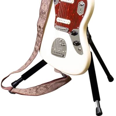 Ultimate Support GS-100+ Height Adjustable, Hanging Style Guitar Stand With Push-Button Leg Lock image 3