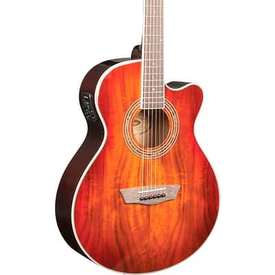Washburn EA55G-A Festival Acoustic-Electric Guitar Koa Burst image 2