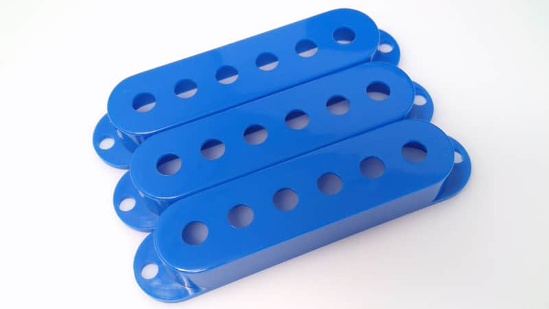 True Custom Shop® Blue 52mm Single Coil Pickup Covers for Fender Stratocaster image 1