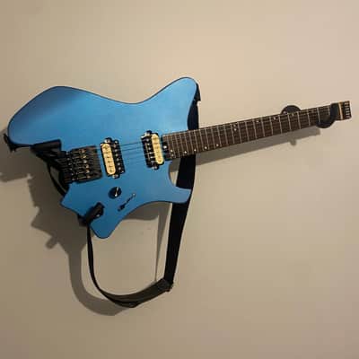 EART GW2-SE Headless Guitar-Blue Satin image 4