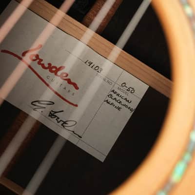 Lowden O50 African Blackwood Alpine Spruce 2014 image 11