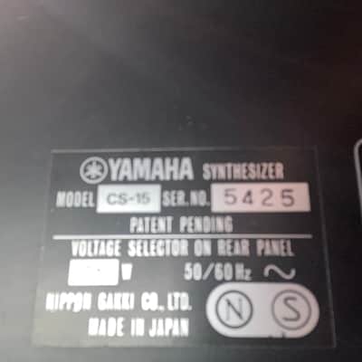 Yamaha CS-15 Duophonic Synthesizer 1978 - 1982 - Black image 2