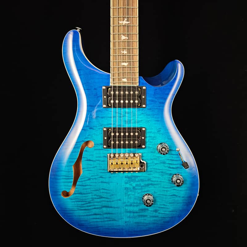 PRS SE Custom 24 Semi-Hollow Piezo Electric Guitar - Lake Blue image 1