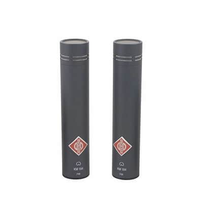 Neumann KM 184 mt Small Diaphragm Cardioid Condenser Microphone Matched Stereo Pair 1993 - Present - Matte Black image 2