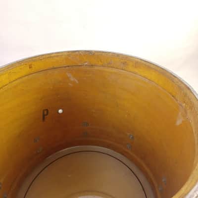 *Slingerland 12x14" 3Ply Chrome Over Wood Concert Tom Drum 70s Marching Quad COW image 9