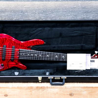 Yamaha TRBJP2 John Patitucci Signature Translucent Dark Red Electric Bass w/Case image 11