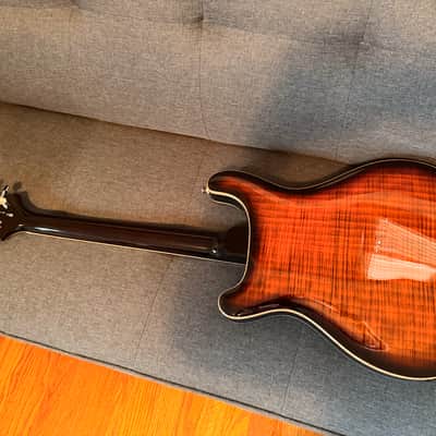 PRS SE HOLLOWBODY II PIEZO ORANGE TIGER SMOKEBURST, MINT, UPGRADED TUNERS! image 7