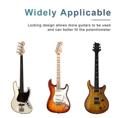 4pcs Metal Volume Tone Dome Tone Guitar Speed Control Knobs with Allen Keys Screws Set for Fender Strat Telecaster Gibson Les Paul Electric Guitar or Bass(Gold) image 4